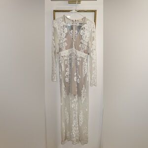 Altar’d state white lace dress- medium